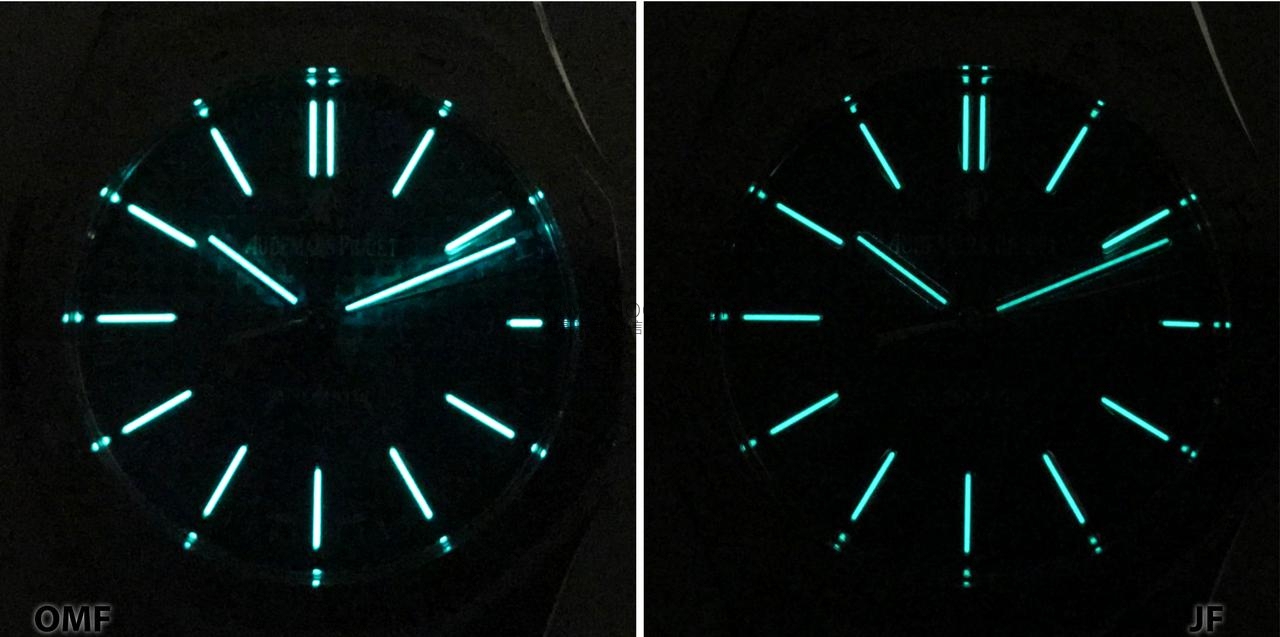 JF Factory Audemars Piguet ap15400 V5 versiyonu Royal Oak ile OM Factory karşılaştırması: hangi replika saat daha iyi yapılmış? — 33. fotoğraf