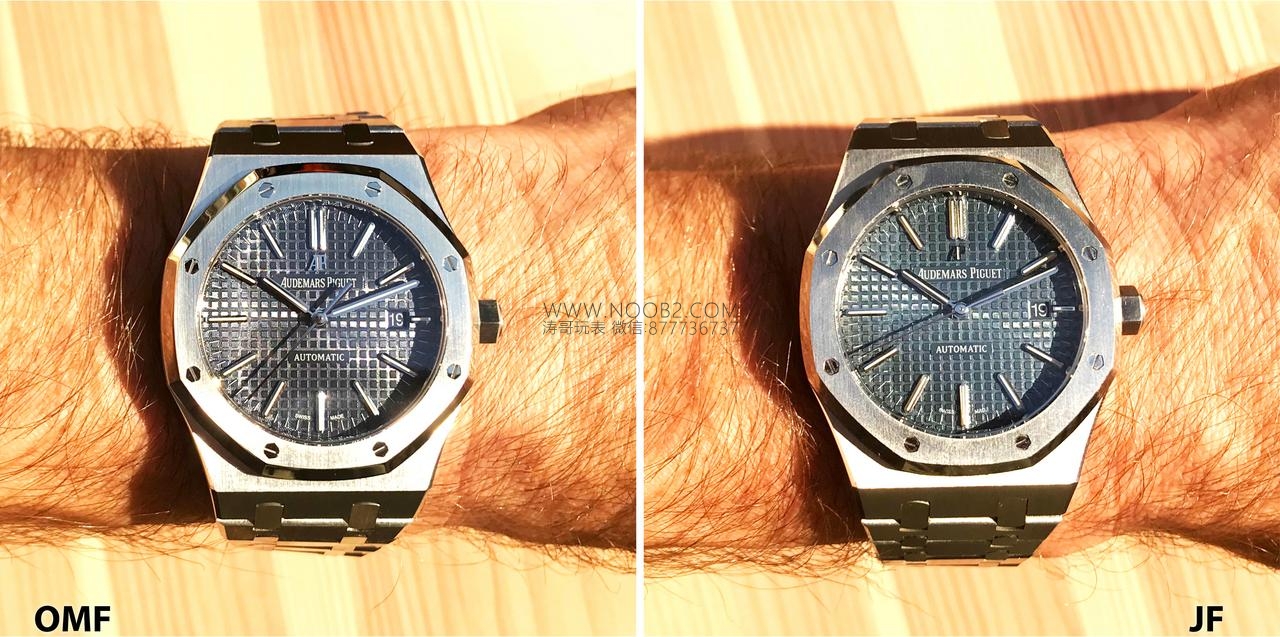 JF Factory Audemars Piguet ap15400 V5 versiyonu Royal Oak ile OM Factory karşılaştırması: hangi replika saat daha iyi yapılmış? — 35. fotoğraf