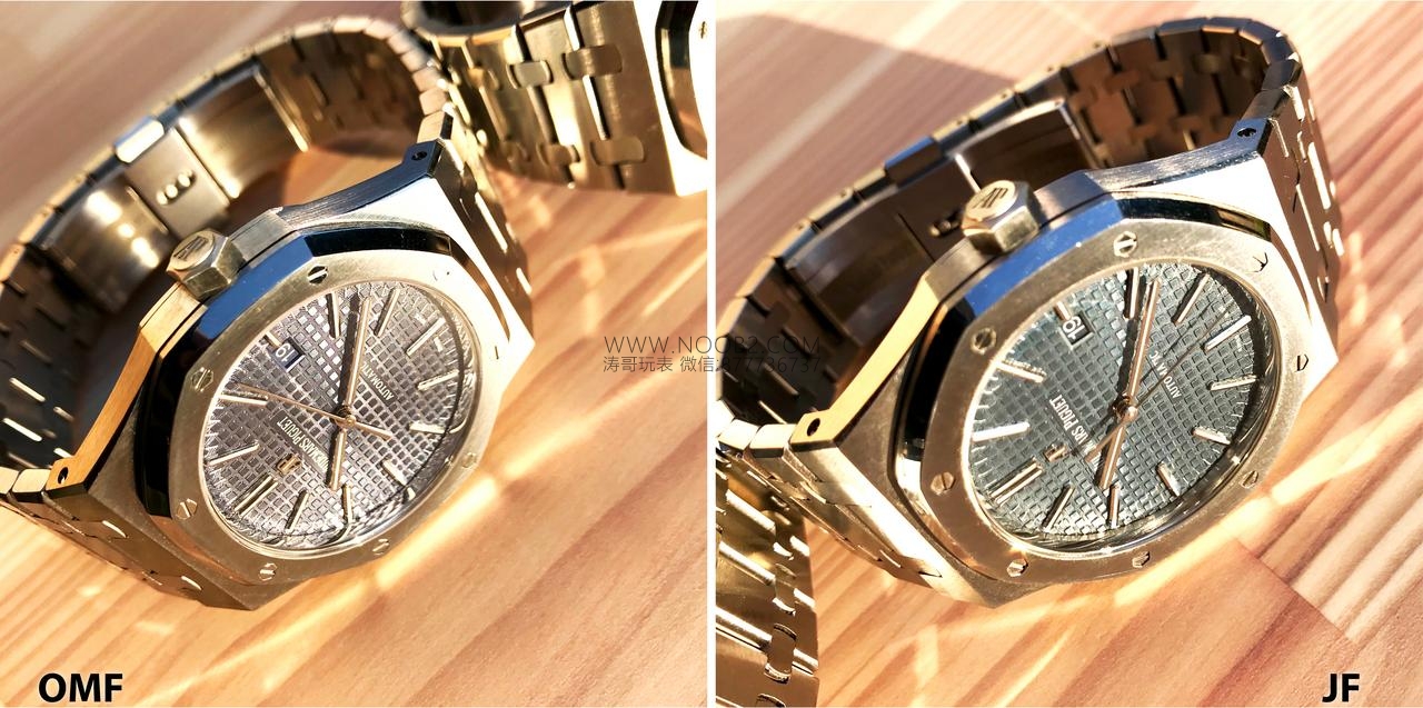 JF Factory Audemars Piguet ap15400 V5 versiyonu Royal Oak ile OM Factory karşılaştırması: hangi replika saat daha iyi yapılmış? — 37. fotoğraf