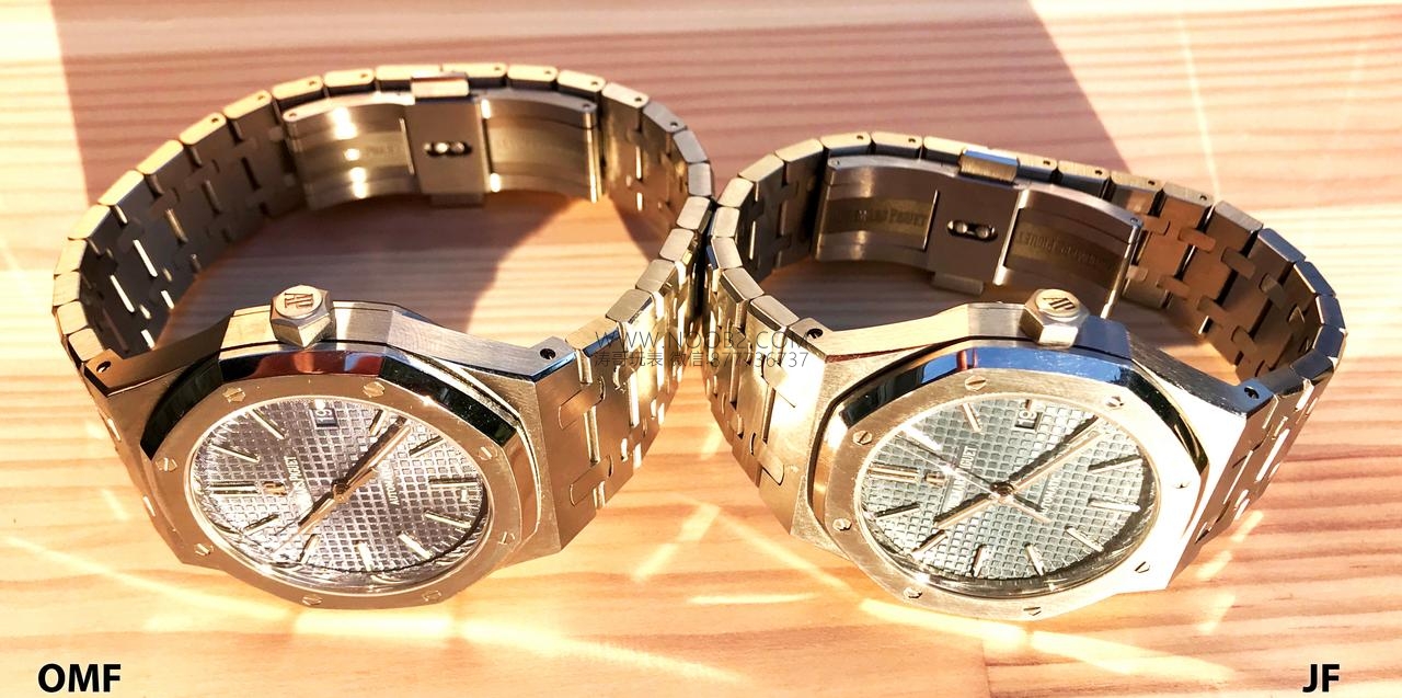 JF Factory Audemars Piguet ap15400 V5 versiyonu Royal Oak ile OM Factory karşılaştırması: hangi replika saat daha iyi yapılmış? — 40. fotoğraf