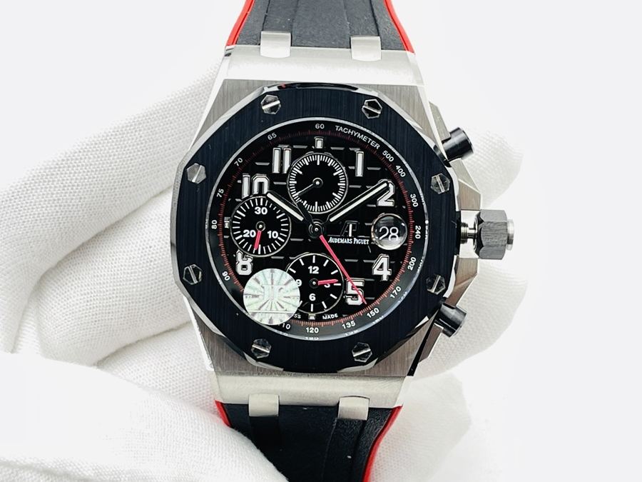 JF Factory Audemars Piguet Royal Oak Offshore Serisi AP26470 Black Knight Çelik Kasa Seramik Bezel Yeni Model Kol Saati — 1. fotoğraf