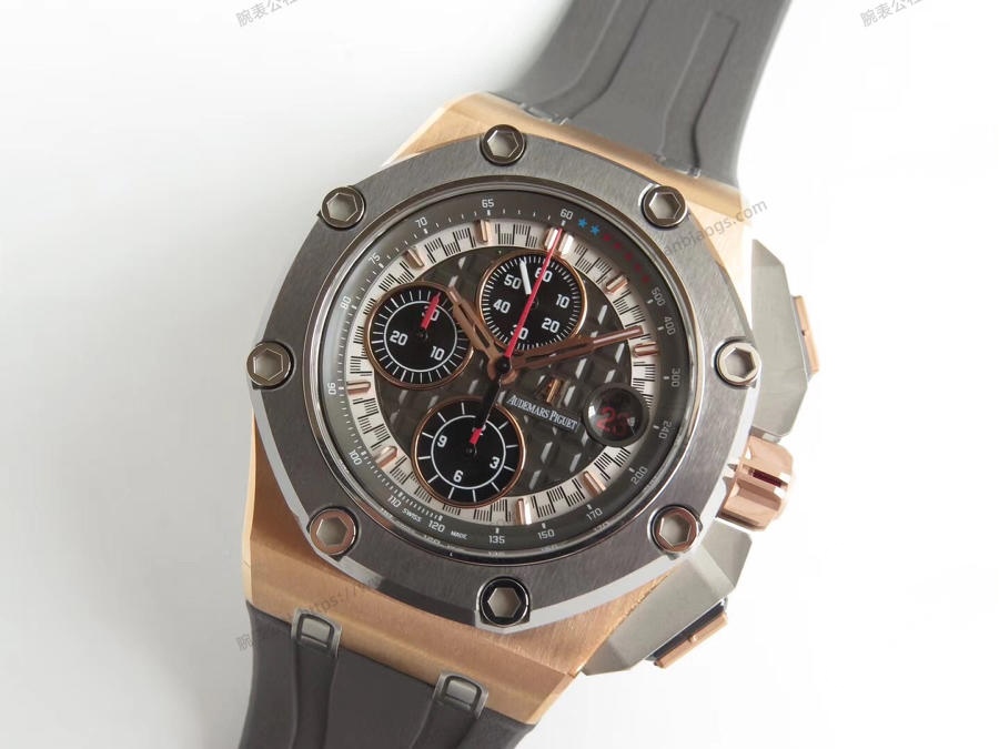 JF Factory Audemars Piguet Schumacher Royal Oak Offshore Serisi V8 Versiyonu 26568OM Kol Saati — 4. fotoğraf