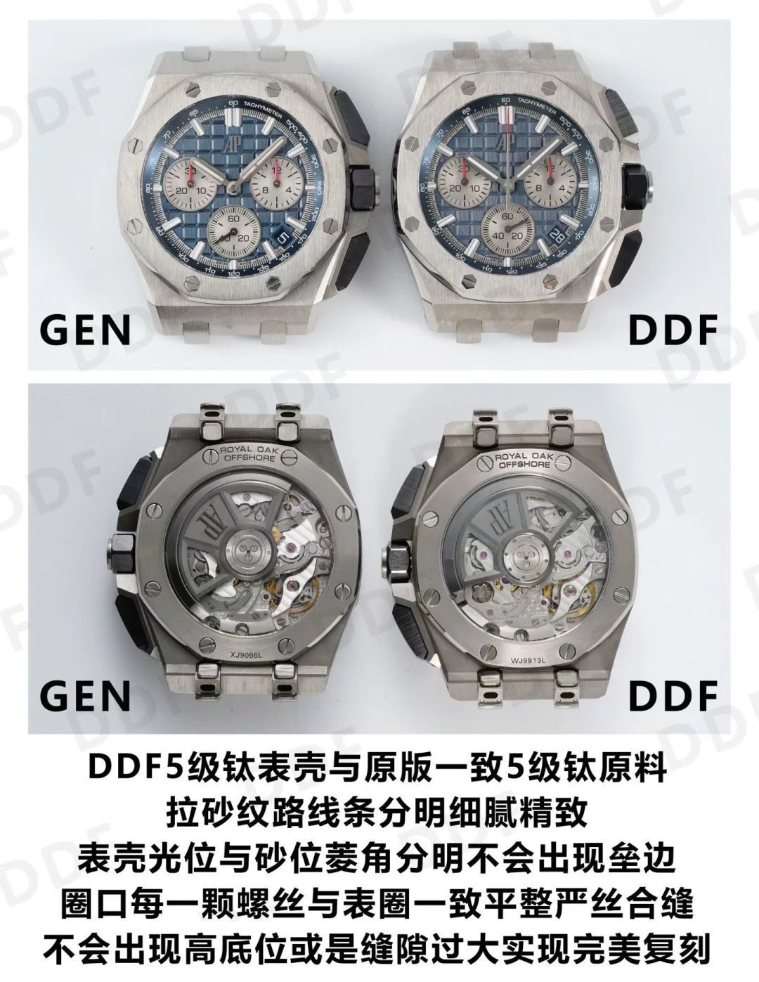 Karşılaştırmalı İnceleme: AP Royal Oak Offshore 43 mm 26420ti Titanyum DDF — 3. fotoğraf