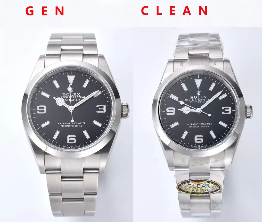Karşılaştırmalı inceleme: Clean [36 mm] Rolex Explorer serisi m124270-0001 kol saati — 1. fotoğraf