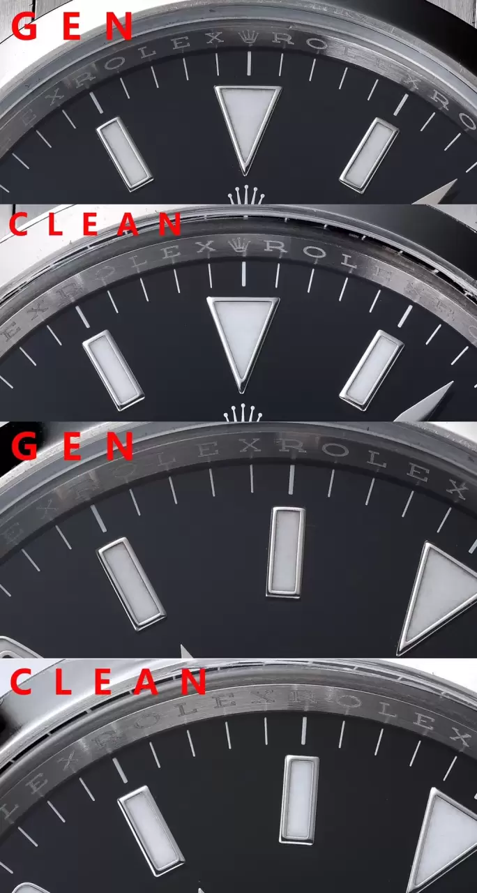 Karşılaştırmalı inceleme: Clean [36 mm] Rolex Explorer serisi m124270-0001 kol saati — 3. fotoğraf