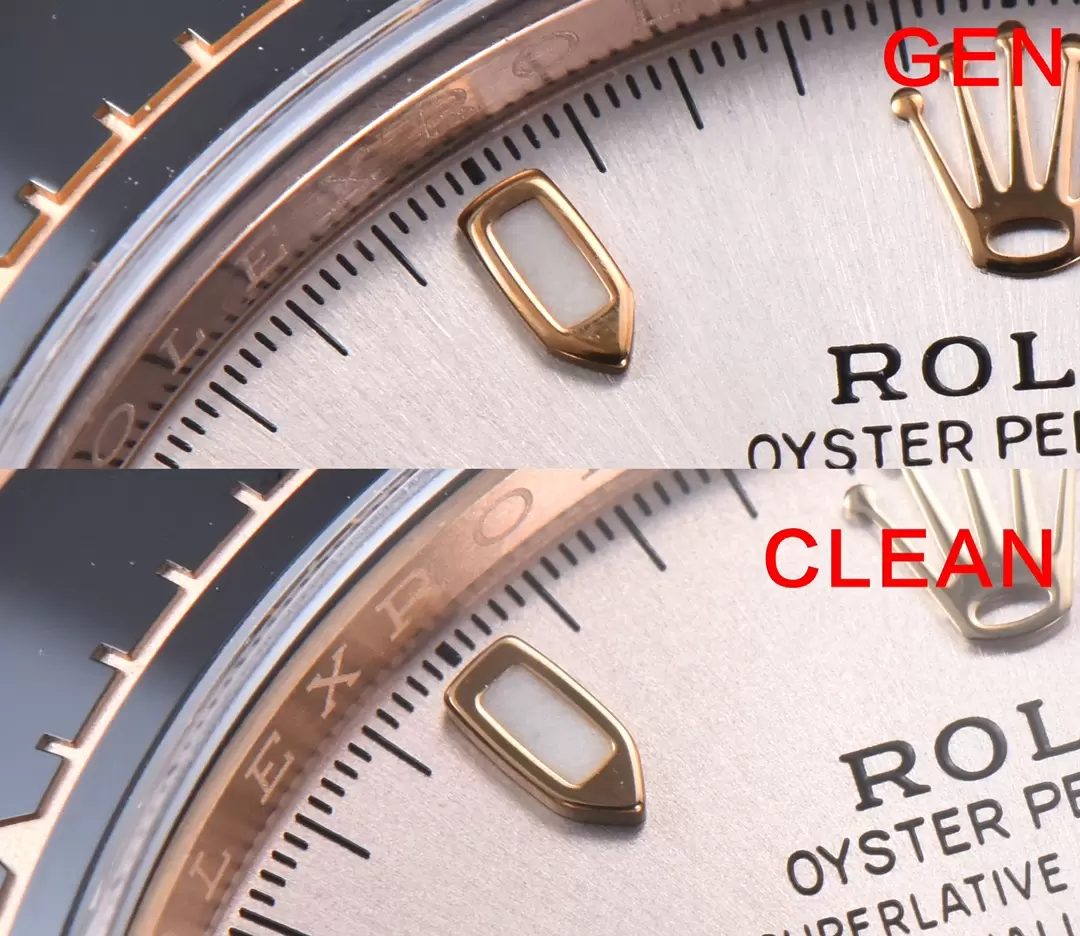 Karşılaştırmalı inceleme: Clean Rolex Cosmograph Daytona serisi 116515ln-0059 kol saati — 6. fotoğraf