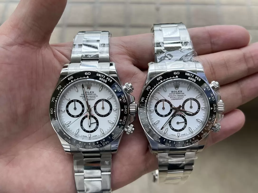 Karşılaştırmalı inceleme: Clean Rolex Cosmograph Daytona m126500ln-0001 [Panda Daytona] — 10. fotoğraf