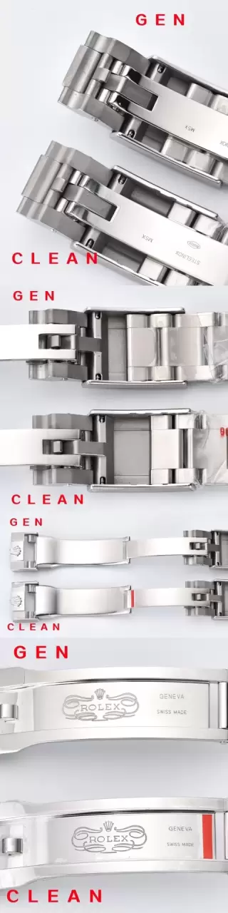 Karşılaştırmalı inceleme: Clean Rolex Cosmograph Daytona serisi m126500ln-0002 kol saati [Siyah Seramik Daytona] — 7. fotoğraf