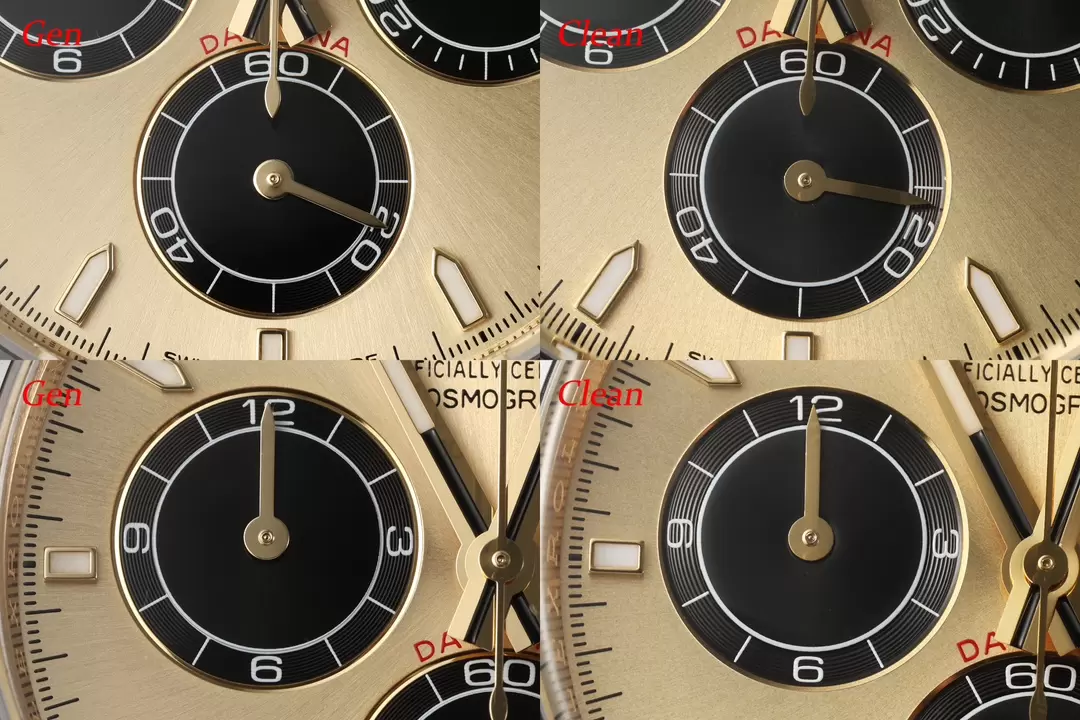 Karşılaştırmalı inceleme: Clean Rolex Cosmograph Daytona serisi m126518ln-0012 kol saati, Shawn Yue — 3. fotoğraf