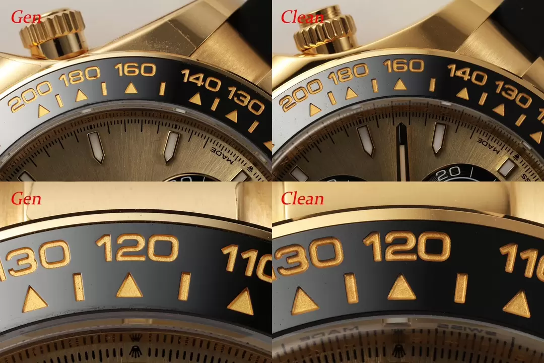 Karşılaştırmalı inceleme: Clean Rolex Cosmograph Daytona serisi m126518ln-0012 kol saati, Shawn Yue — 6. fotoğraf