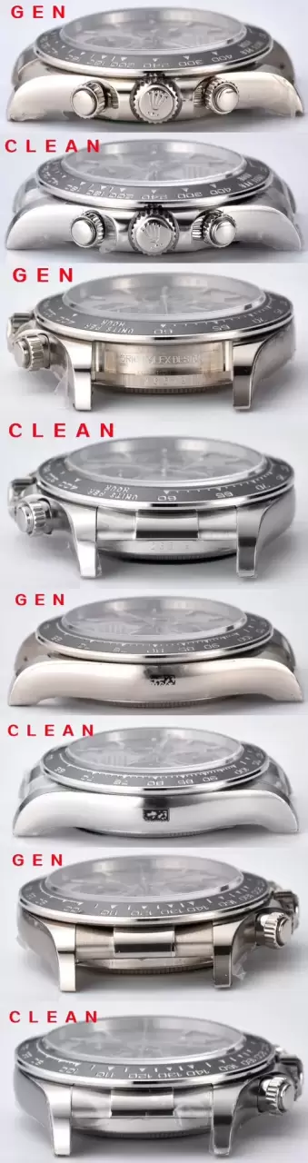 Karşılaştırmalı inceleme: Clean Rolex Cosmograph Daytona serisi m126519ln-0006 kol saati — 9. fotoğraf