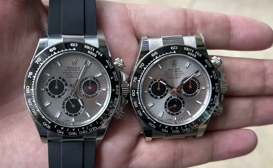 Karşılaştırmalı inceleme: Clean Rolex Cosmograph Daytona serisi m126519ln-0006 kol saati — 10. fotoğraf