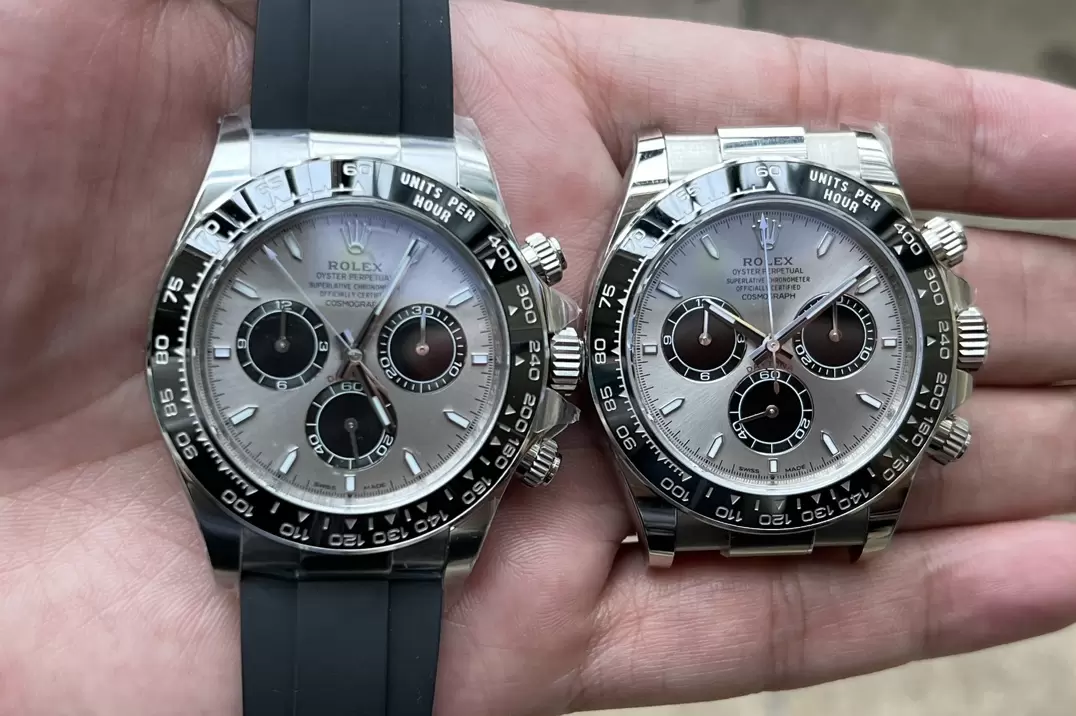 Karşılaştırmalı inceleme: Clean Rolex Cosmograph Daytona serisi m126519ln-0006 kol saati — 11. fotoğraf