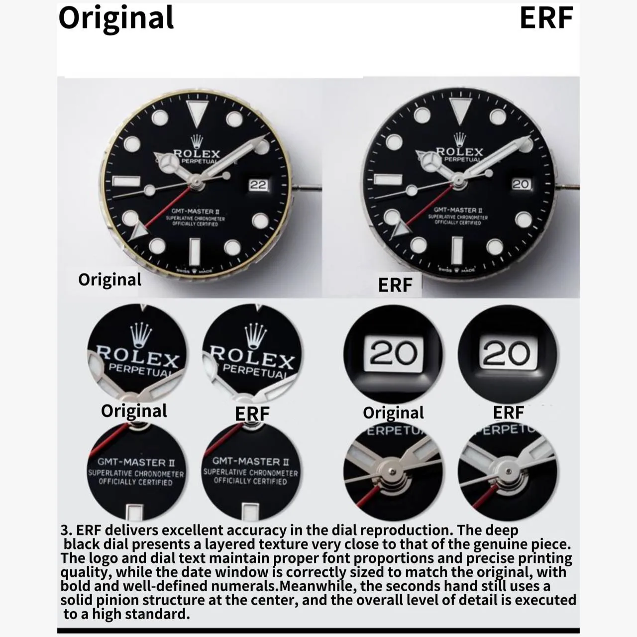 Karşılaştırmalı İnceleme: Rolex GMT-Master II 126710 BLRO 904L Çelik ERF — 8. fotoğraf