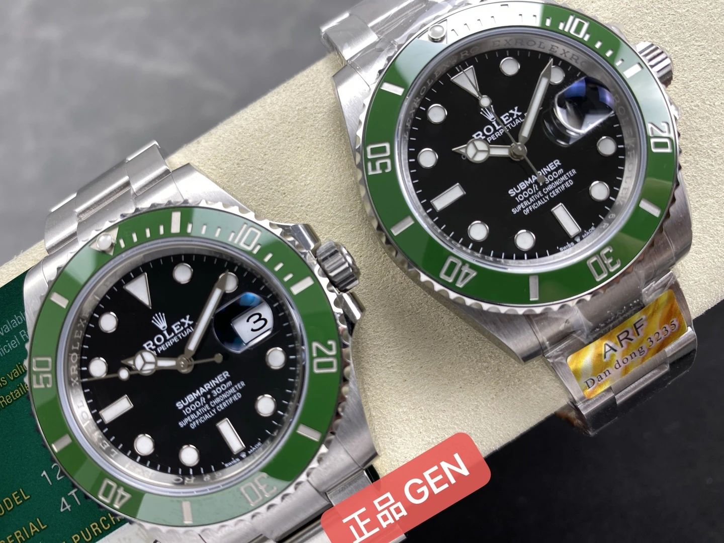 Karşılaştırmalı İnceleme: Rolex Submariner 41 mm 126610 LV Kermit ARF — 3. fotoğraf