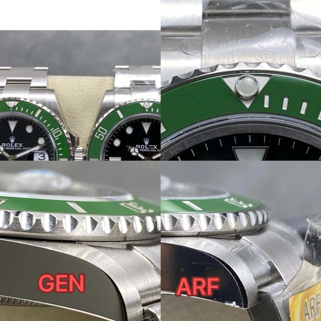 Karşılaştırmalı İnceleme: Rolex Submariner 41 mm 126610 LV Kermit ARF — 8. fotoğraf