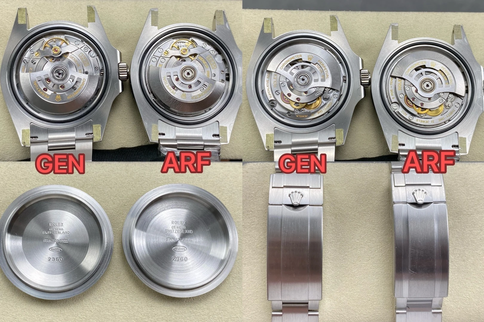 Karşılaştırmalı İnceleme: Rolex Submariner 41 mm 126610 LV Kermit ARF — 10. fotoğraf