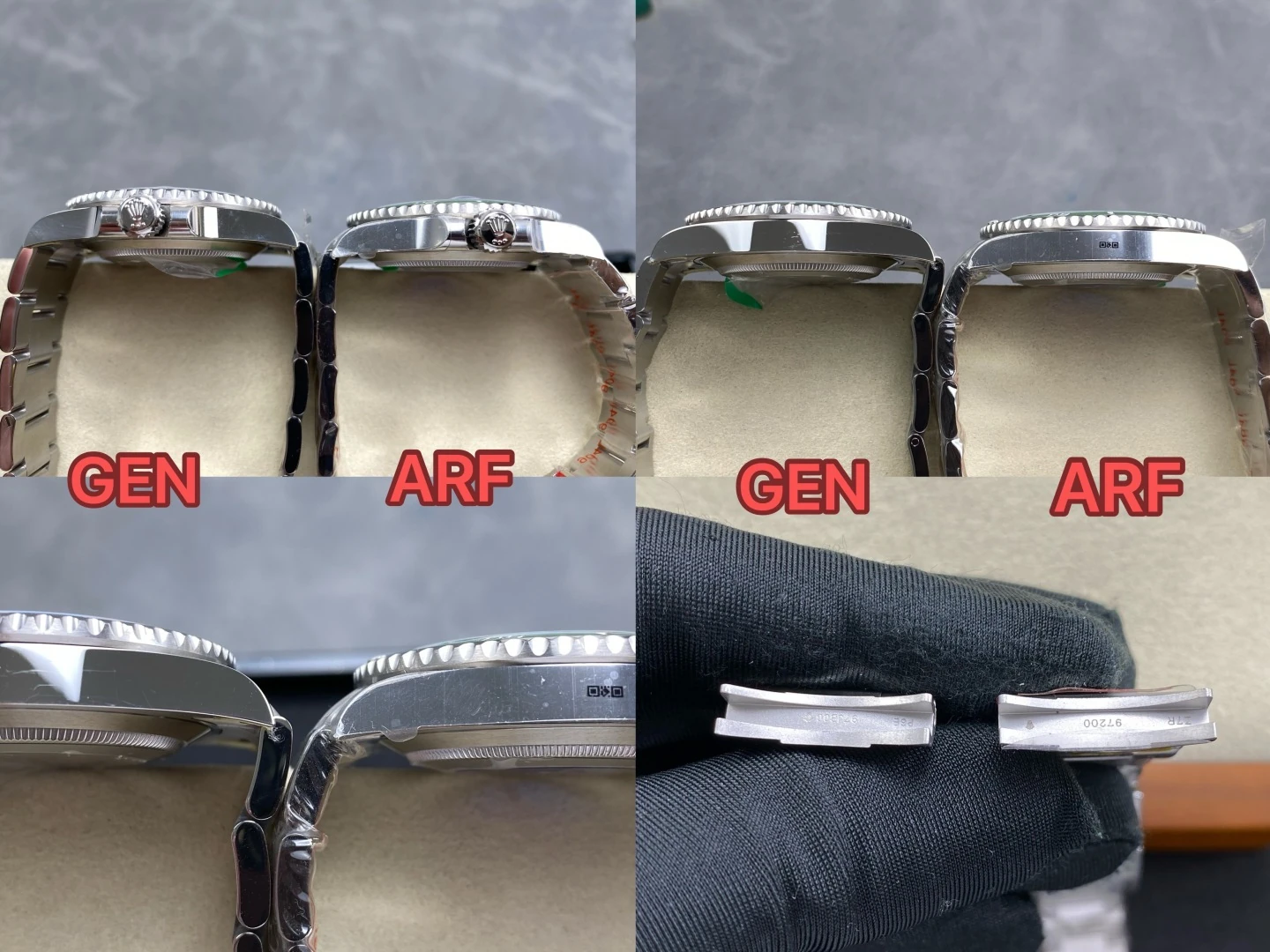 Karşılaştırmalı İnceleme: Rolex Submariner 41 mm 126610 LV Kermit ARF — 12. fotoğraf