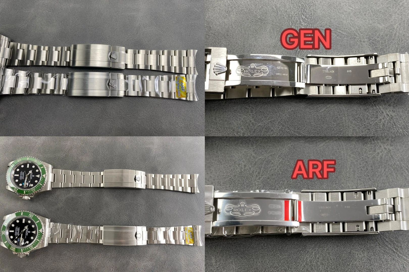 Karşılaştırmalı İnceleme: Rolex Submariner 41 mm 126610 LV Kermit ARF — 13. fotoğraf