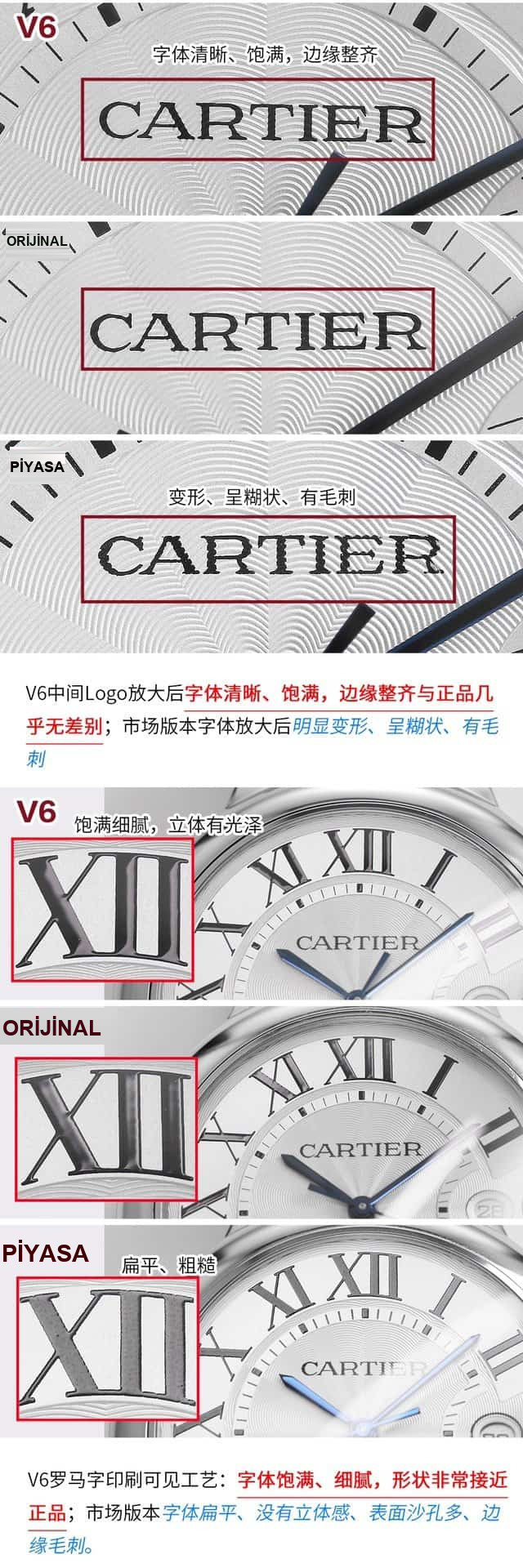 Karşılaştırmalı inceleme: V6 Factory Cartier Ballon Bleu serisi WSBB0016 erkek çelik bilezik kol saati — 2. fotoğraf