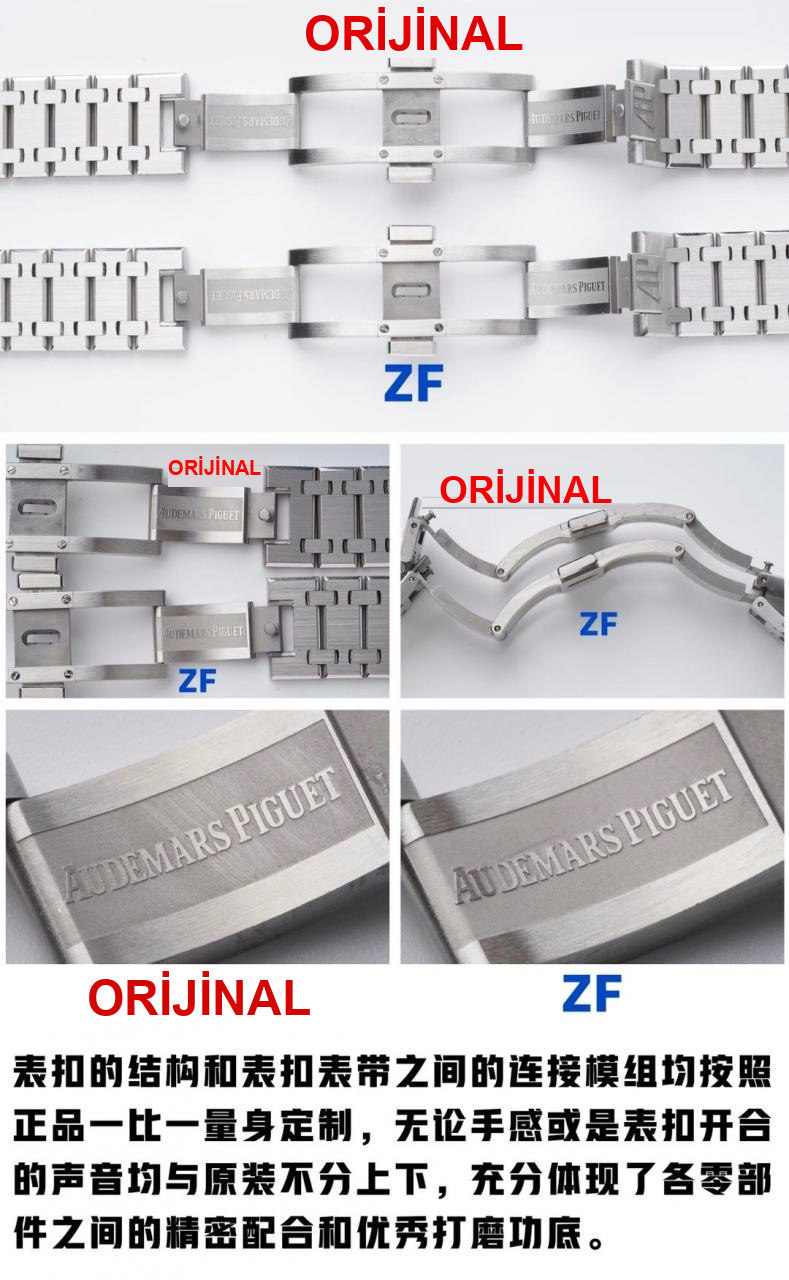 Karşılaştırmalı inceleme: ZF Factory AP Audemars Piguet Royal Oak 15202ST.OO.1240ST.01 — 7. fotoğraf