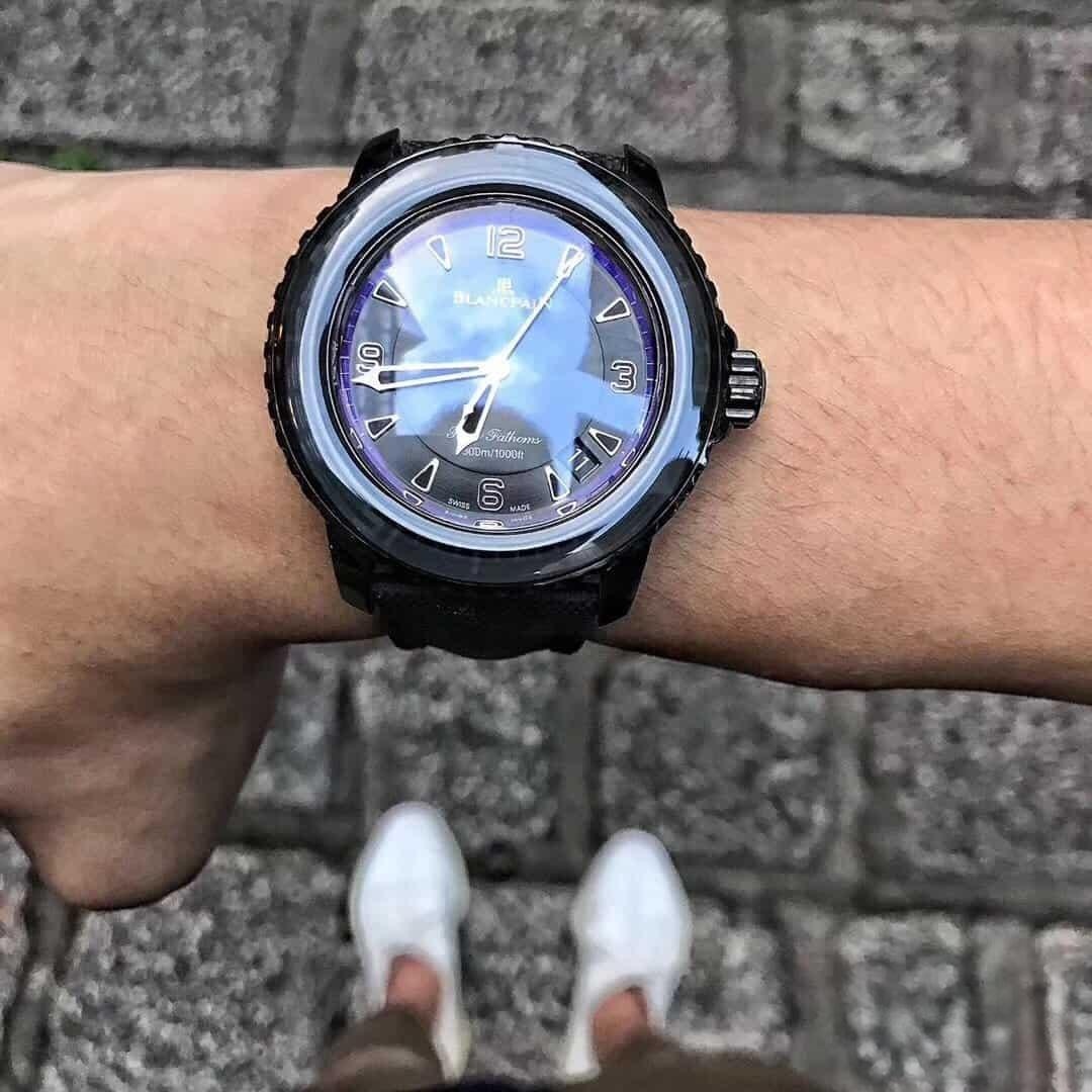 Karşılaştırmalı inceleme: ZF Factory Blancpain Fifty Fathoms 50 Fathoms serisi 5015-11C30-52A kol saati — 18. fotoğraf