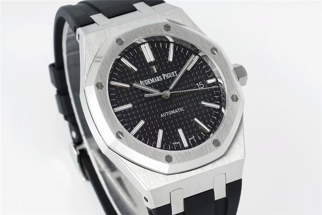 Kauçuk kayışlı APS Factory Audemars Piguet 15400 entegre 3120 mekanizma V3 işçilik incelemesi — 2. fotoğraf