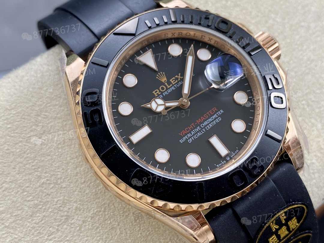 KING Factory KF Factory Replika Rolex Altın Yacht-Master Ağırlıklandırılmış Tam Ağırlık Versiyonu 154 Gram 174 Gram — 2. fotoğraf