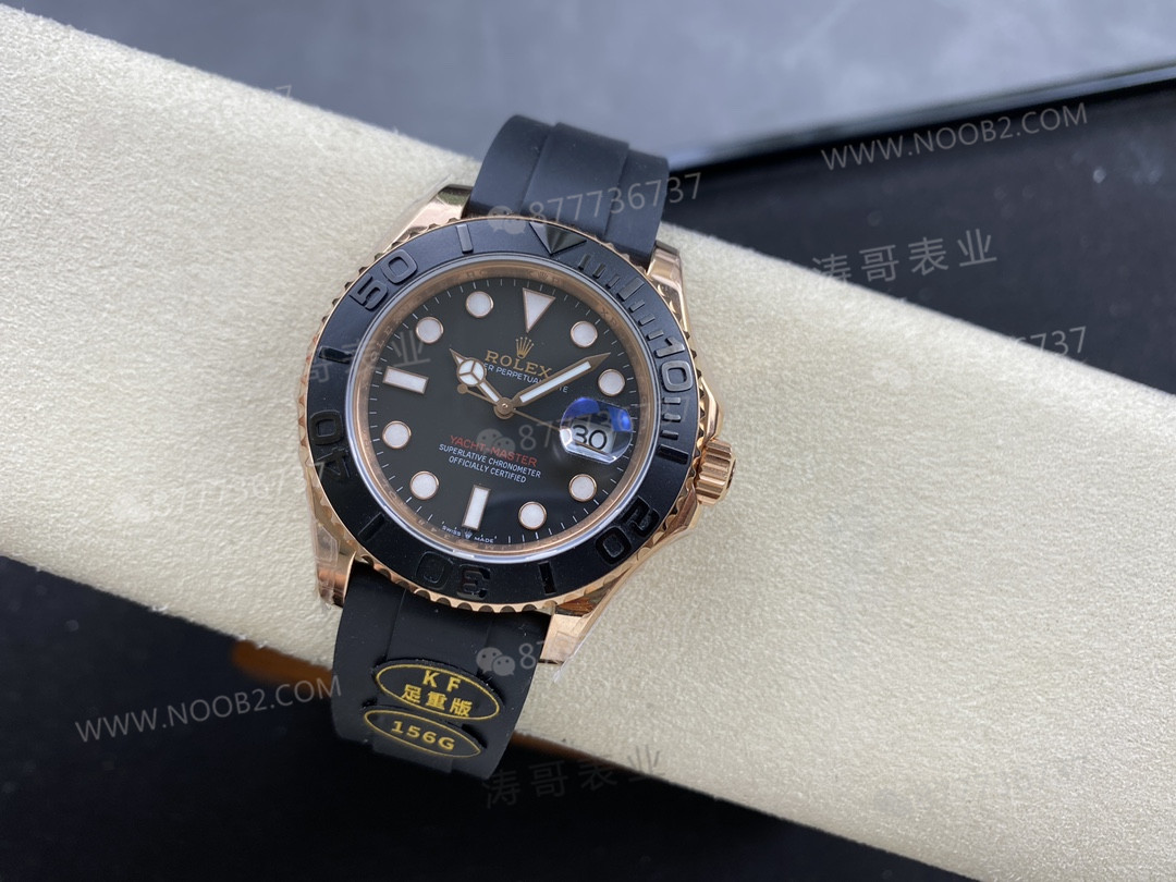 KING Factory KF Factory Replika Rolex Altın Yacht-Master Ağırlıklandırılmış Tam Ağırlık Versiyonu 154 Gram 174 Gram — 4. fotoğraf