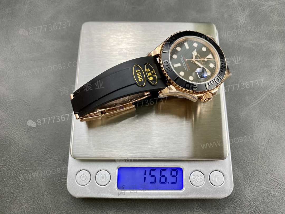 KING Factory KF Factory Replika Rolex Altın Yacht-Master Ağırlıklandırılmış Tam Ağırlık Versiyonu 154 Gram 174 Gram — 8. fotoğraf