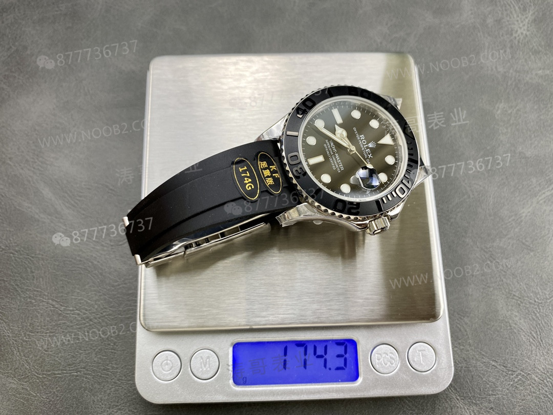 KING Factory KF Factory Replika Rolex Altın Yacht-Master Ağırlıklandırılmış Tam Ağırlık Versiyonu 154 Gram 174 Gram — 12. fotoğraf