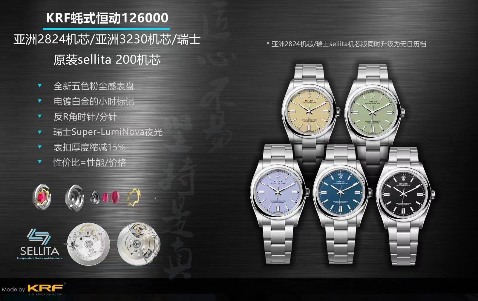 KRF Factory Rolex Oyster Perpetual 126000: İsviçre mekanizması ile özel mekanizma arasında nasıl seçim yapılır? — 1. fotoğraf