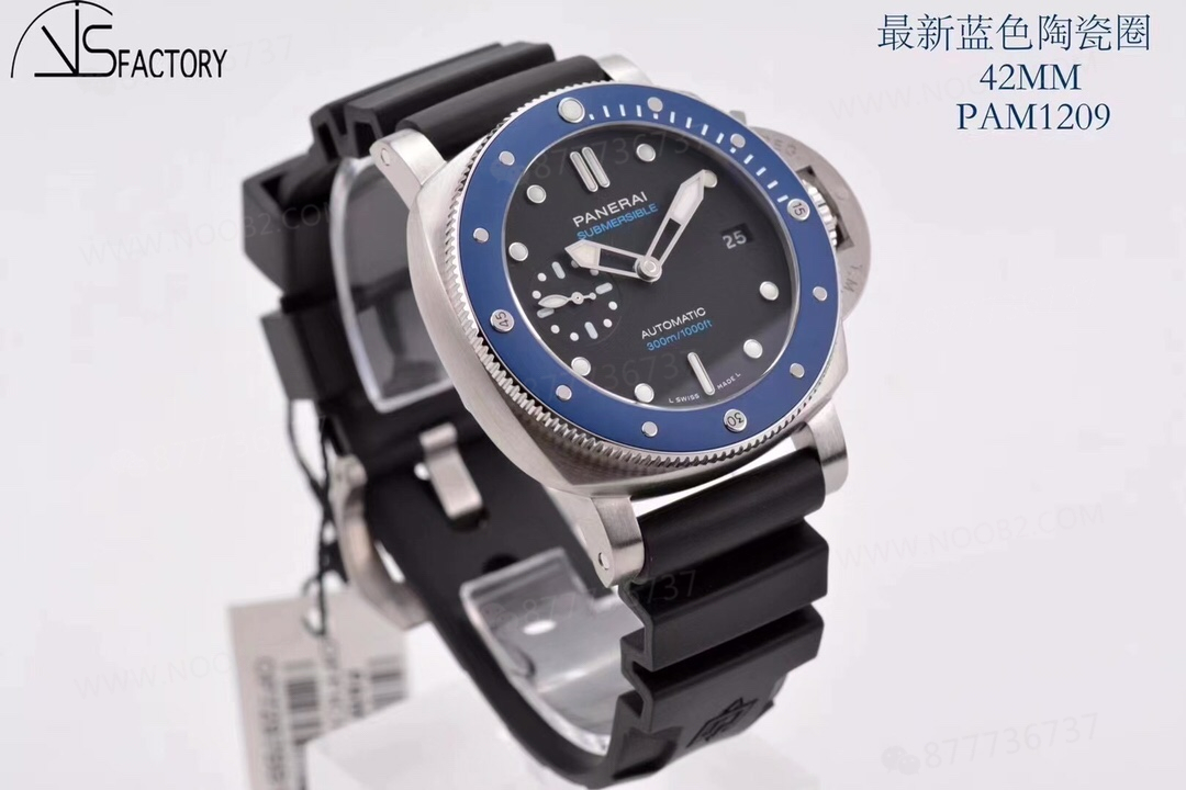 Küçük Kasa Çaplı Panerai: VS Factory 1209 Küçük Mavi Hayalet 42 mm Seramik Bezelli Saat — 4. fotoğraf