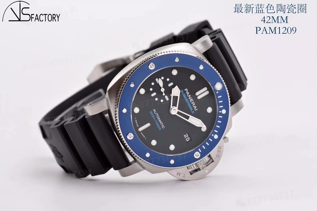 Küçük Kasa Çaplı Panerai: VS Factory 1209 Küçük Mavi Hayalet 42 mm Seramik Bezelli Saat — 5. fotoğraf
