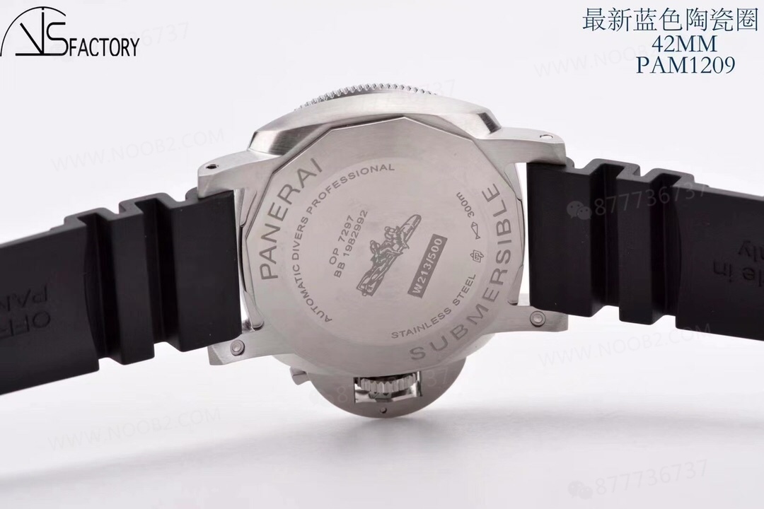 Küçük Kasa Çaplı Panerai: VS Factory 1209 Küçük Mavi Hayalet 42 mm Seramik Bezelli Saat — 9. fotoğraf