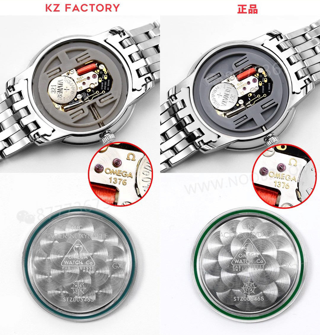 KZ Factory Omega De Ville Orbis kadın özel versiyonunda gerçek-replika nasıl ayırt edilir? — 8. fotoğraf