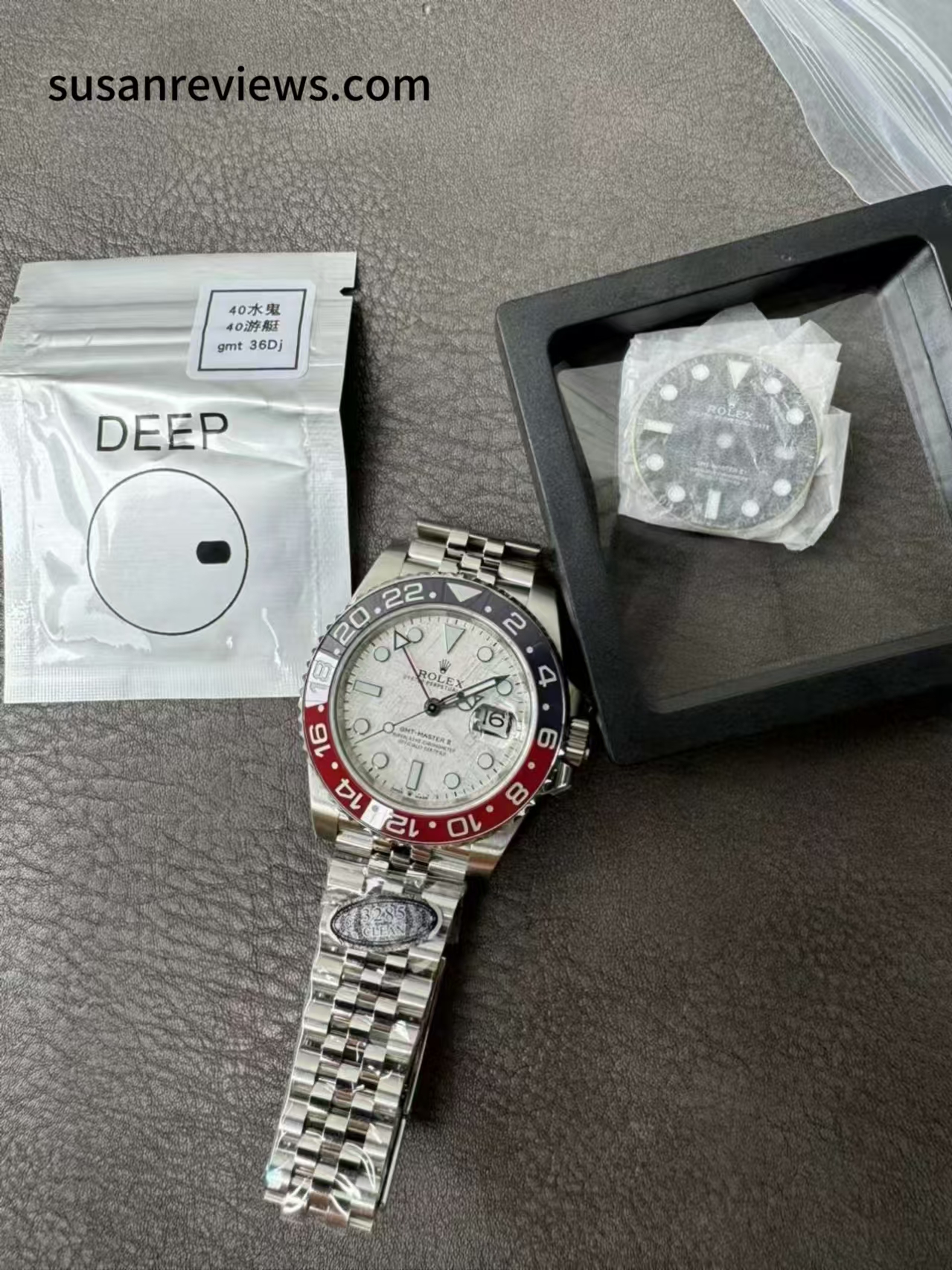 Replika Rolex GMT-Master Pepsi Meteor Taşı SW Kadran