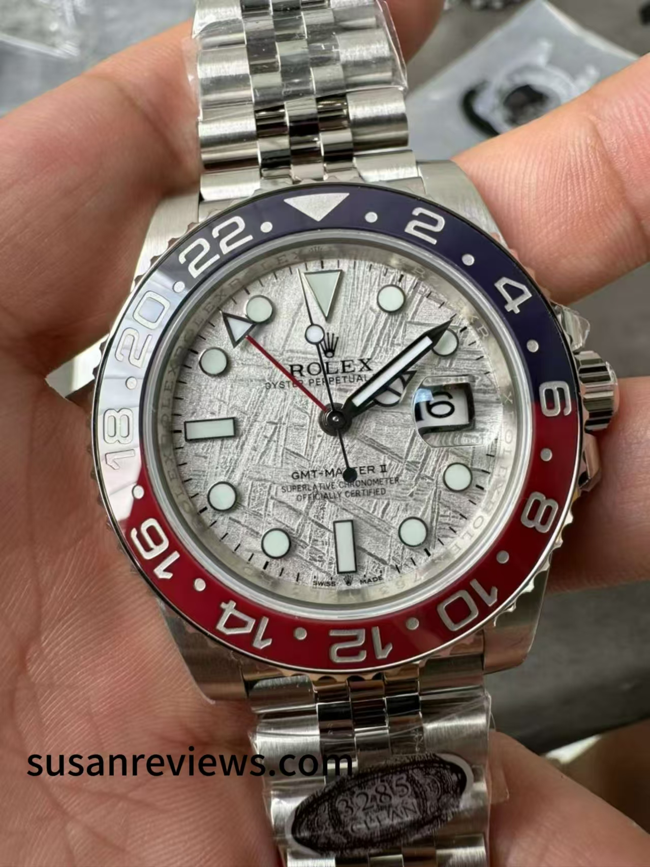 Meteorit Kadranlı En İyi Super Clone GMT-Master II — 4. fotoğraf