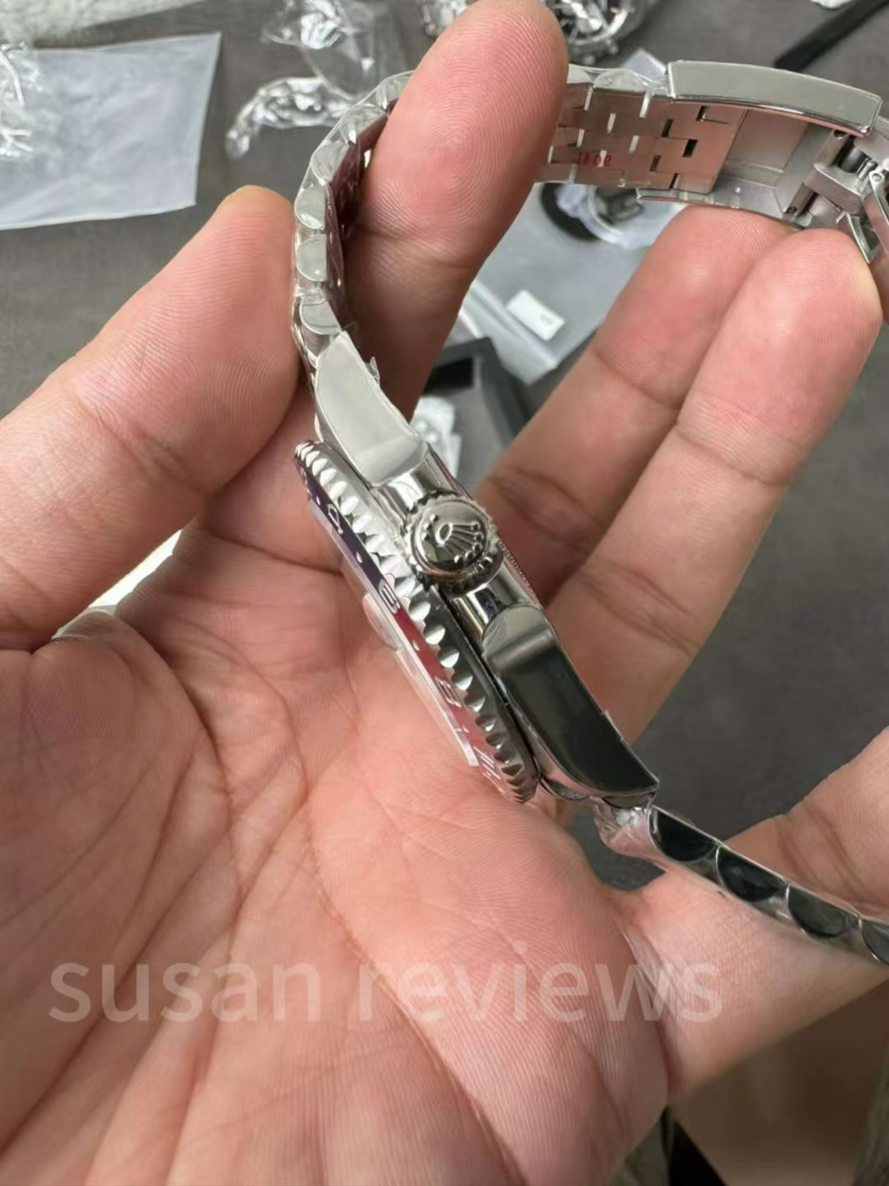 Meteorit Kadranlı En İyi Super Clone GMT-Master II — 8. fotoğraf