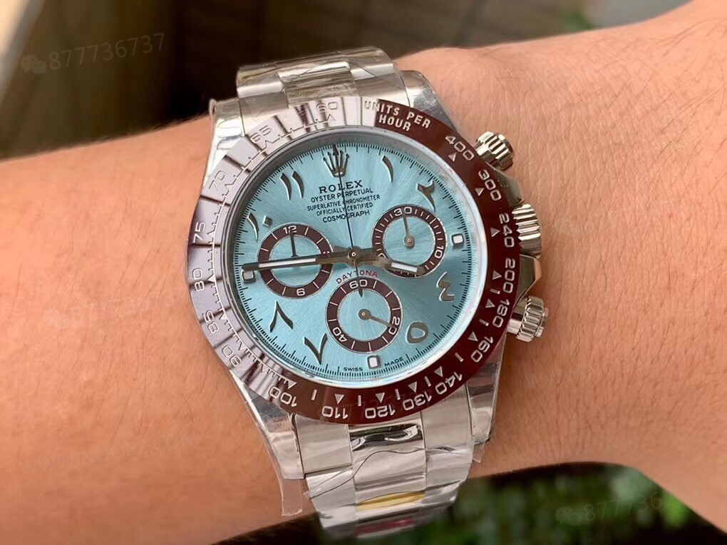 N Factory 4130 Rolex buz mavisi Daytona Orta Doğu Dubai limited edition saat incelemesi — 10. fotoğraf