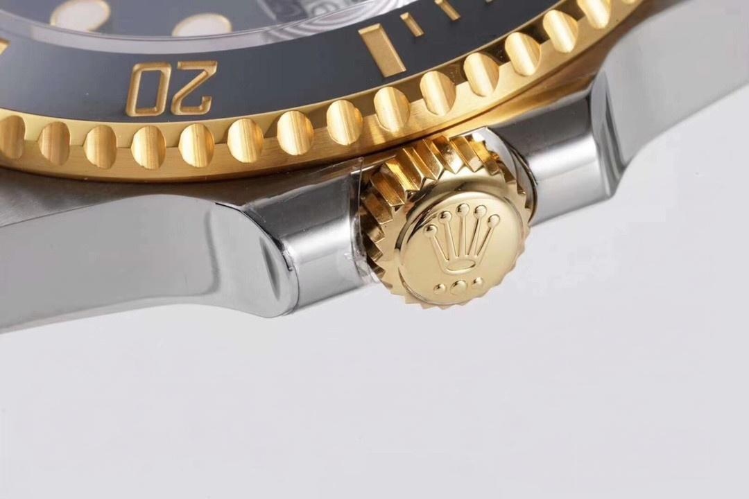 N Factory gençlik versiyonu Rolex iki renkli altın siyah Submariner iyi yapılmış mı? — 10. fotoğraf