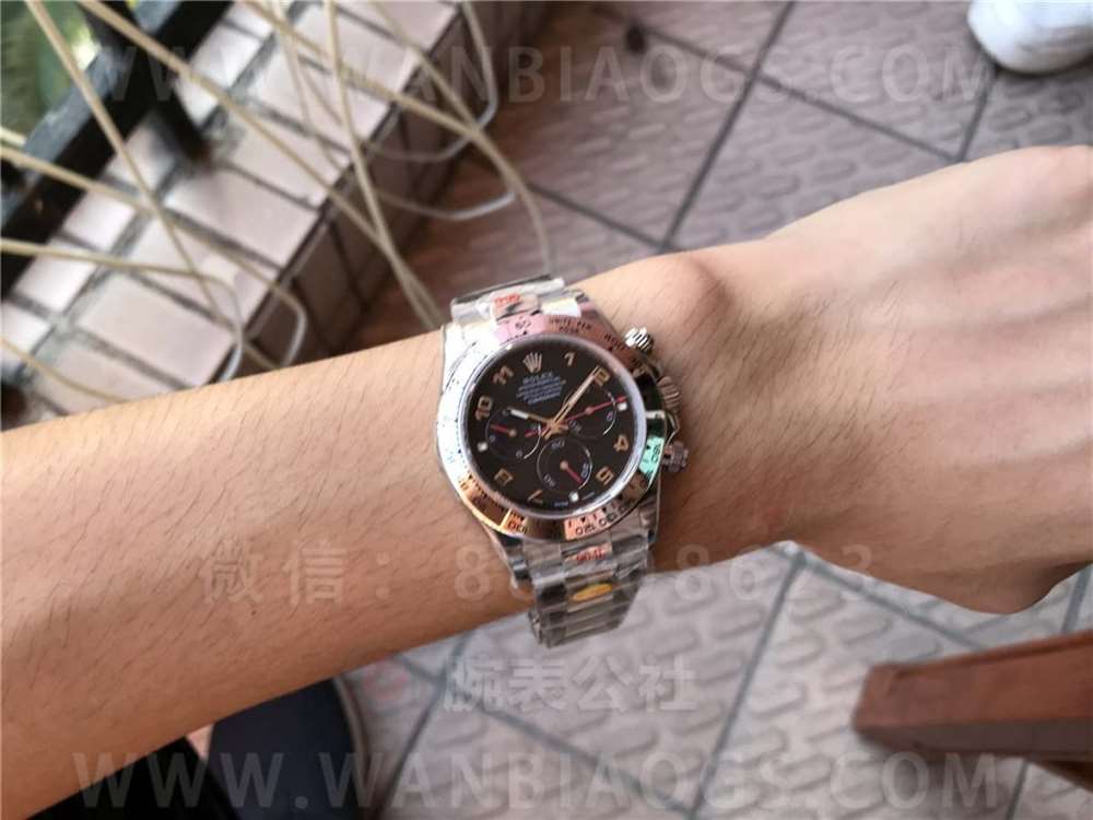 N Factory Rolex 4130 Daytona 116509 «Siyah Kadran Kırmızı Akrep-Yelkovan» İşçilik İncelemesi - 11.11 Stok Gerçek Çekim — 8. fotoğraf