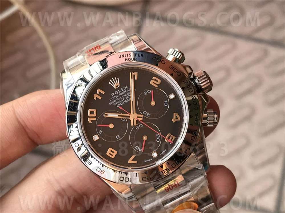 N Factory Rolex 4130 Daytona 116509 «Siyah Kadran Kırmızı Akrep-Yelkovan» İşçilik İncelemesi - 11.11 Stok Gerçek Çekim — 9. fotoğraf