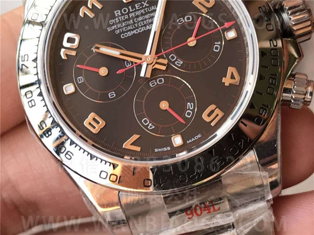 N Factory Rolex 4130 Daytona 116509 «Siyah Kadran Kırmızı Akrep-Yelkovan» İşçilik İncelemesi - 11.11 Stok Gerçek Çekim — 11. fotoğraf