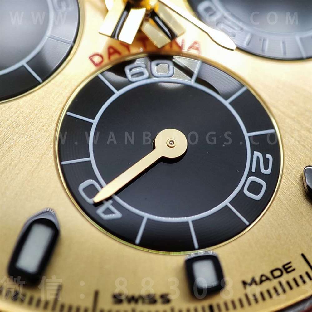 N Factory Rolex Daytona «4130» Edison Chen model altın Daytona parça inceleme — 26. fotoğraf