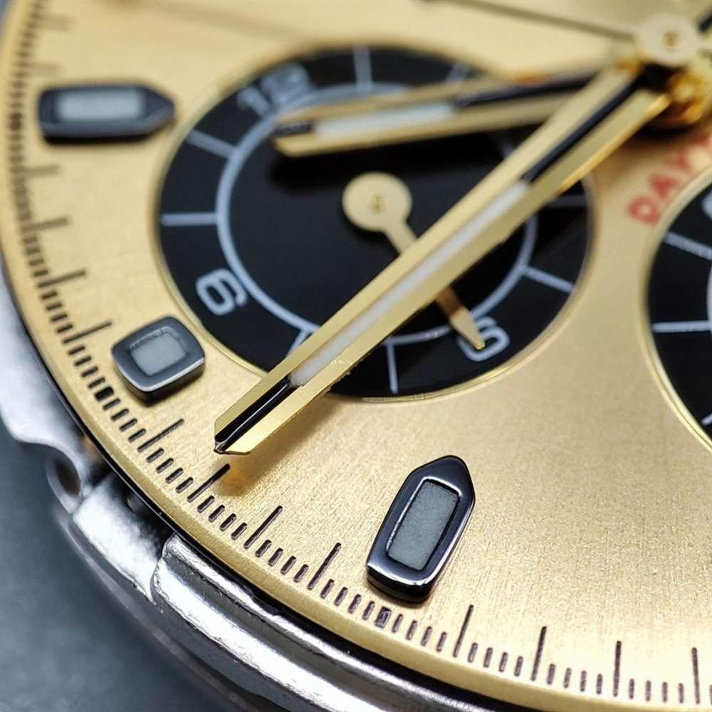 N Factory Rolex Daytona «4130» Edison Chen model altın Daytona parça inceleme — 36. fotoğraf