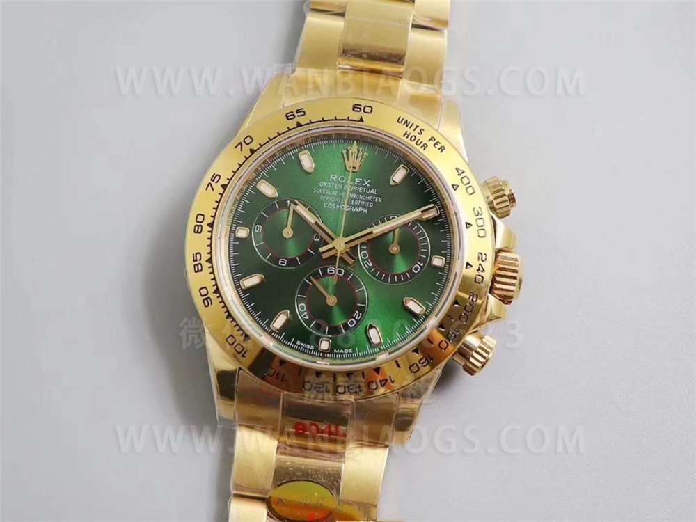N Factory Rolex Daytona 4130 mekanizmalı «Yeşil-Altın Daytona» işçilik incelemesi — 2. fotoğraf