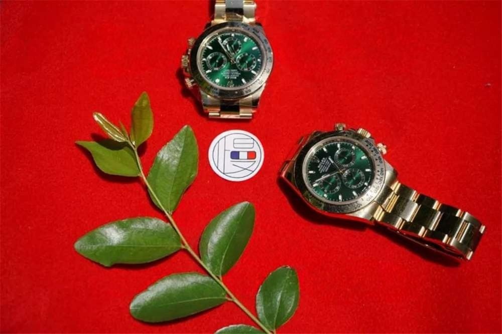 N Factory Rolex Daytona 4130 mekanizmalı «Yeşil-Altın Daytona» işçilik incelemesi — 9. fotoğraf