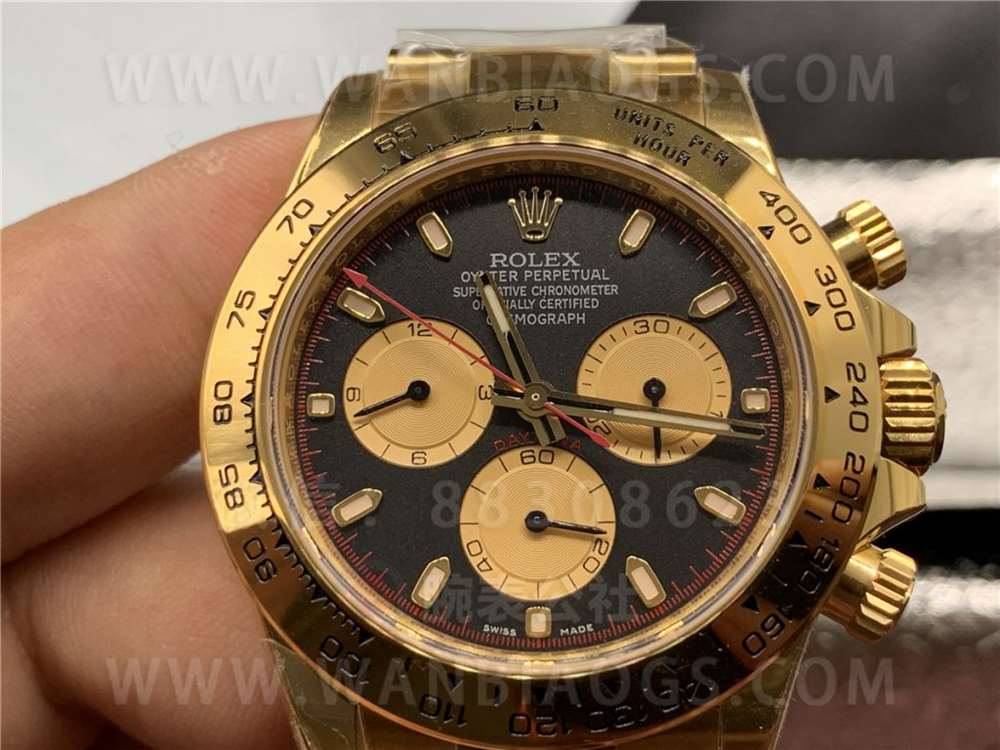N Factory Rolex Daytona 4130 mekanizmalı «Yeşil-Altın Daytona» işçilik incelemesi — 10. fotoğraf