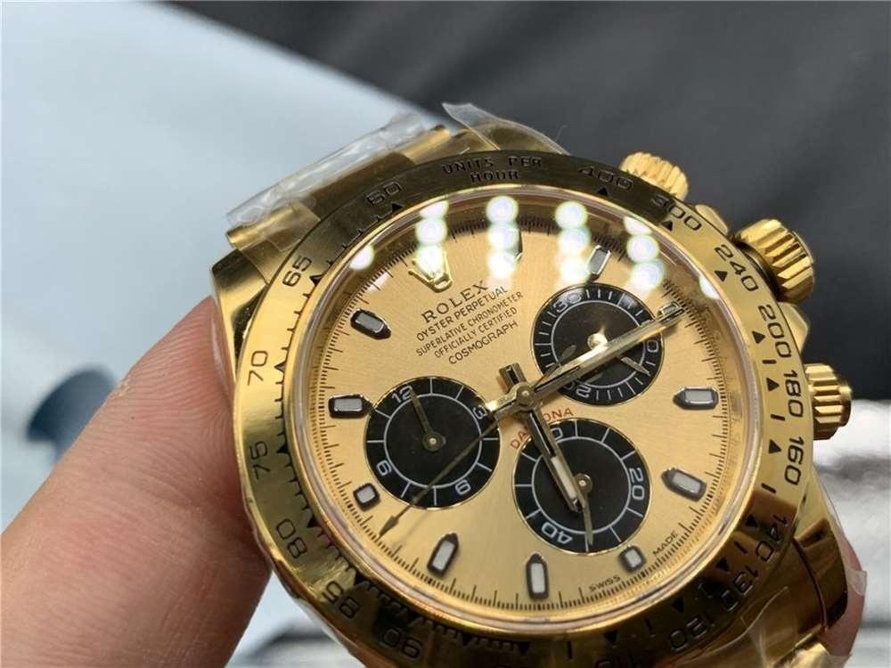 N Factory Rolex Daytona 4130 mekanizmalı «Yeşil-Altın Daytona» işçilik incelemesi — 18. fotoğraf